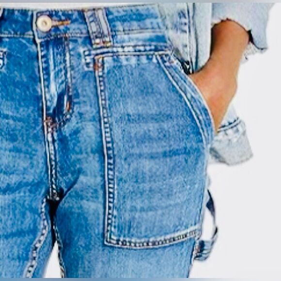 Tribal Jeans Audrey MidRise Girlfriend Carpenter Ankle Jeans size 8 - Picture 12 of 13